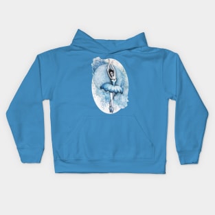 Blue Ballerina Kids Hoodie